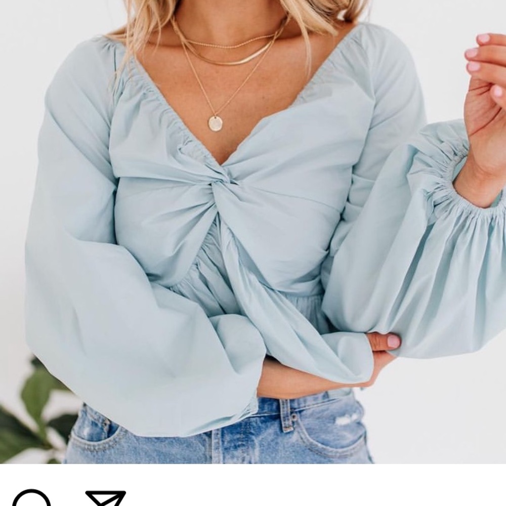 Blue Blouse top